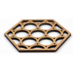 Geometrische onderzetters van hout – Orbica