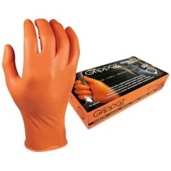 M-safe 246OR  Nitril Grippaz handschoen - Oranje - maat S