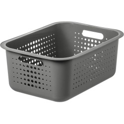 Orthex Grijze opbergmand 13 liter - SmartStore Recycled - Grijs - Nestbaar & Duurzaam
