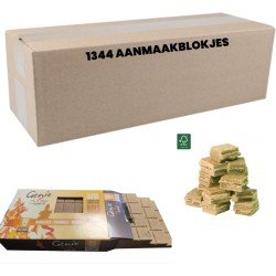 Genie Du Feu Aanmaakblokjes Bruin - 1344 Stuks - Voordeel Verpakking
